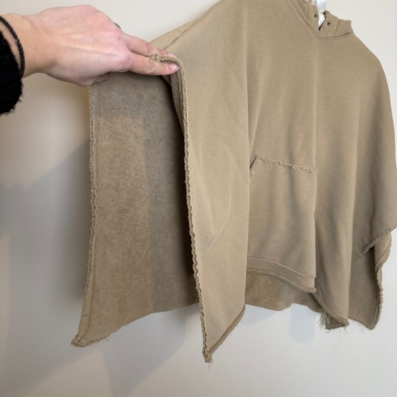 ATM Oversized French Terry Hooded Poncho - Picture 4 of 11